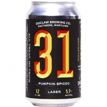 Duclaw Brewing - 31 Pumpkin Spiced Lager (6 pack 12oz cans) (6 pack 12oz cans)